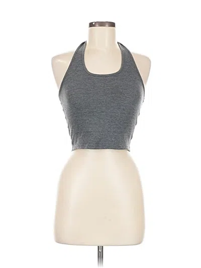 Pre-owned Dazy Halter Top Gray Halter Neckline Tops