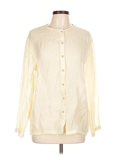 Pre-owned Dazy-less Long Sleeve Blouse In White