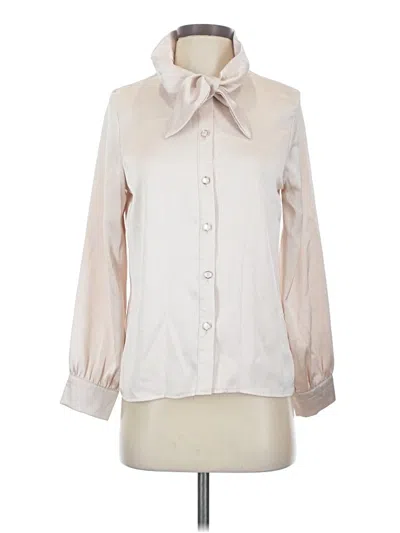 Pre-owned Dazy Long Sleeve Blouse In Ivory