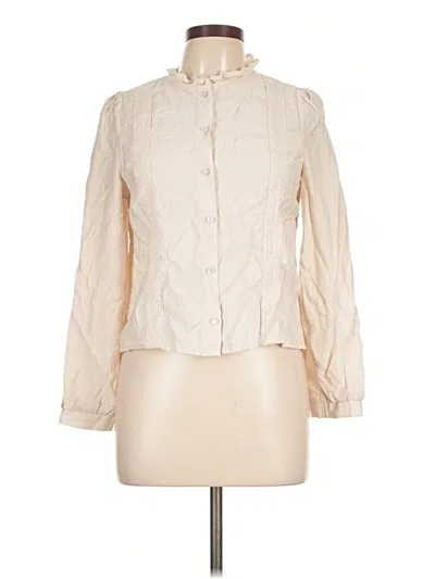 Pre-owned Dazy Long Sleeve Blouse In Ivory
