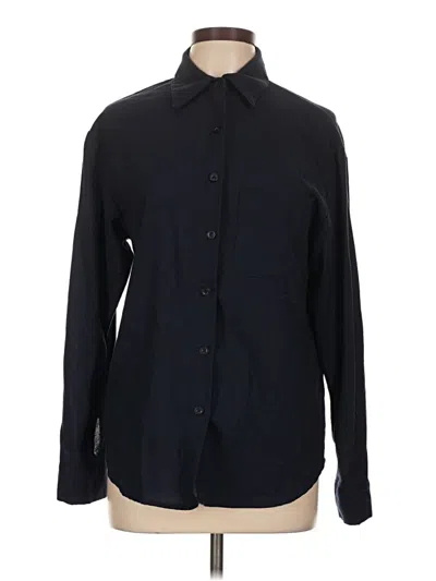 Pre-owned Dazy Long Sleeve Button Down Shirt In Black