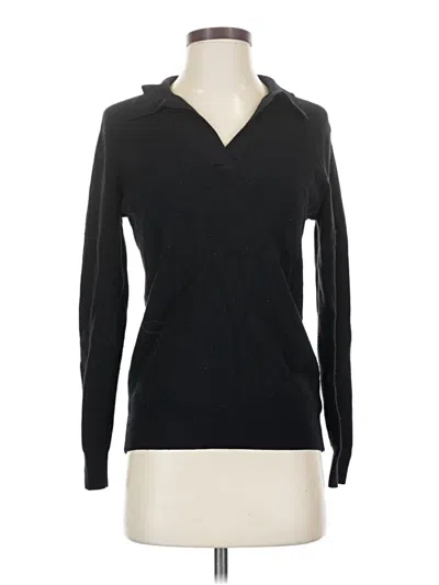 Pre-owned Dazy Long Sleeve Top Black V-neck Tops
