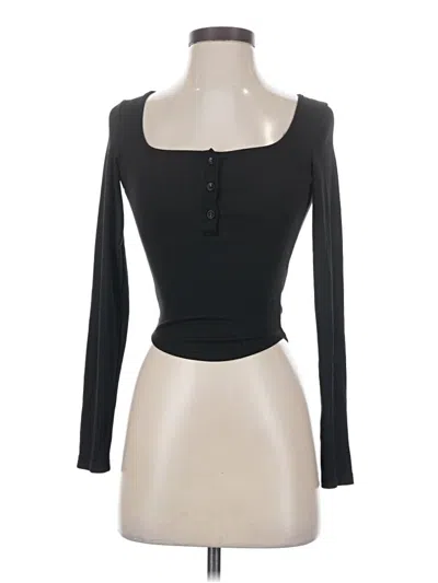 Pre-owned Dazy Long Sleeve T-shirt In Black