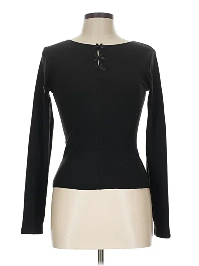 Pre-owned Dazy Long Sleeve T-shirt In Black
