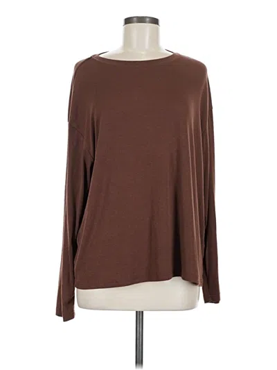 Pre-owned Dazy Long Sleeve T-shirt In Brown