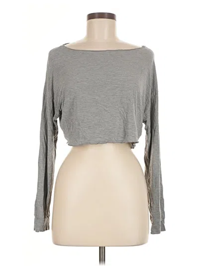 Pre-owned Dazy Long Sleeve T-shirt In Gray