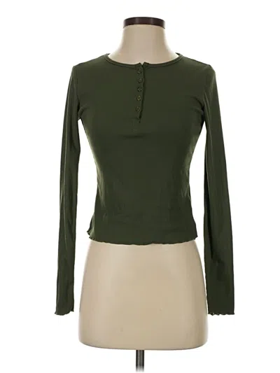 Pre-owned Dazy Long Sleeve T-shirt In Green