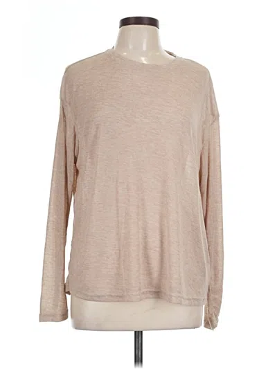 Pre-owned Dazy Long Sleeve T-shirt In Tan