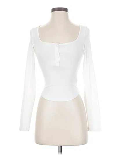 Pre-owned Dazy Long Sleeve T-shirt In White