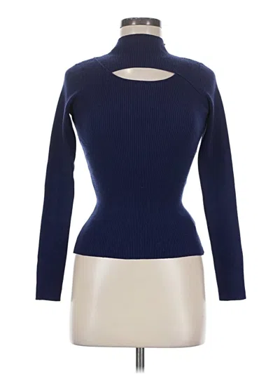 Pre-owned Dazy Long Sleeve Turtleneck In Blue