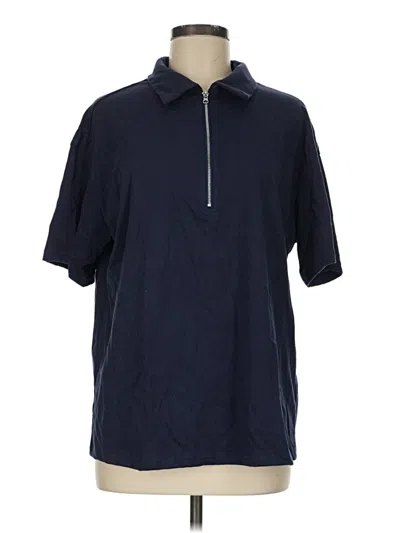 Pre-owned Dazy Short Sleeve Polo Shirt In Blue