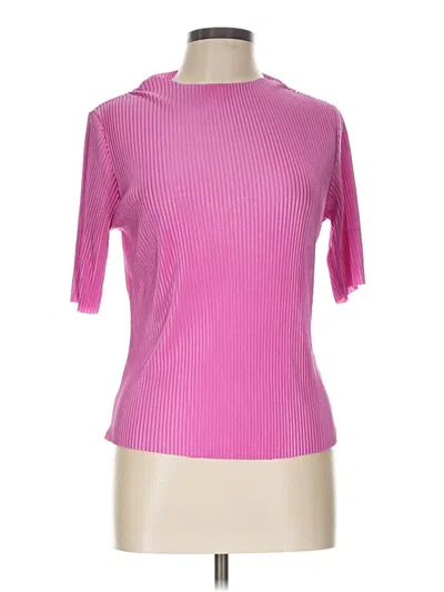 Pre-owned Dazy Short Sleeve Top Pink Boatneck Tops
