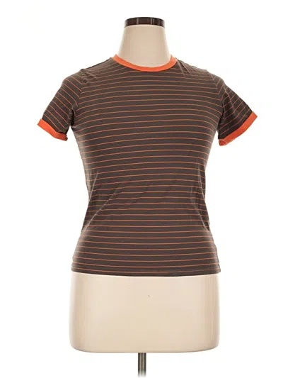 Pre-owned Dazy Short Sleeve T-shirt In Brown
