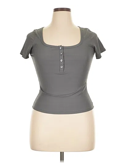 Pre-owned Dazy Short Sleeve T-shirt In Gray