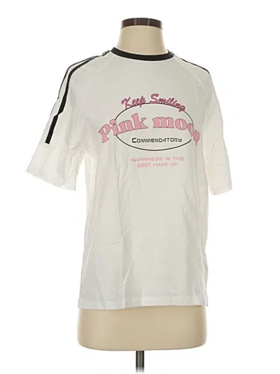 Pre-owned Dazy Short Sleeve T-shirt In White