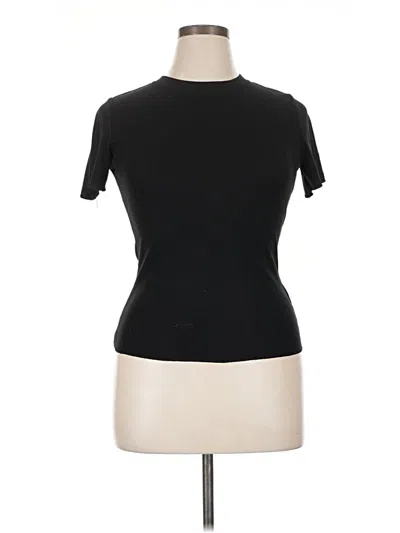 Pre-owned Dazy Short Sleeve Turtleneck In Black