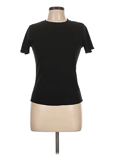 Pre-owned Dazy Short Sleeve Turtleneck In Black