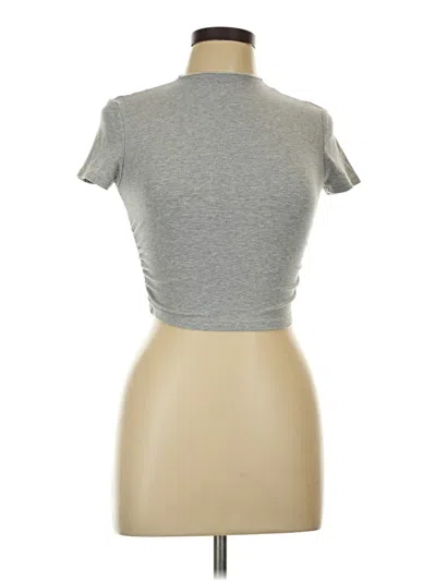 Pre-owned Dazy Short Sleeve Turtleneck In Gray