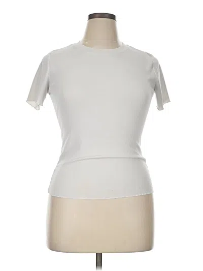 Pre-owned Dazy Short Sleeve Turtleneck In White