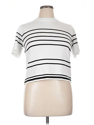 Pre-owned Dazy Short Sleeve Turtleneck In White