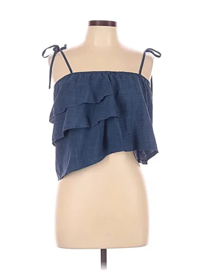 Pre-owned Dazy Sleeveless Blouse In Blue