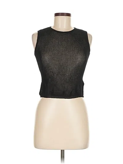 Pre-owned Dazy Sleeveless Top Black Halter Neckline Tops