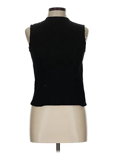 Pre-owned Dazy Sleeveless Top Black Halter Neckline Tops