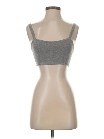 Pre-owned Dazy Sleeveless Top Gray Sweetheart Neckline Tops