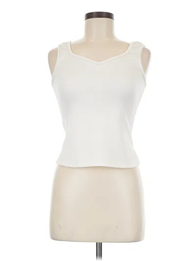 Pre-owned Dazy Sleeveless Top Ivory Sweetheart Neckline Tops