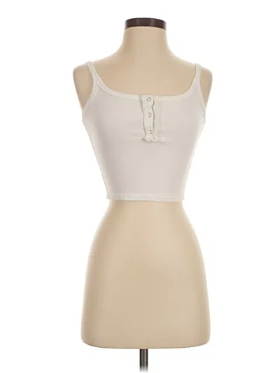 Pre-owned Dazy Sleeveless Top Ivory Sweetheart Neckline Tops
