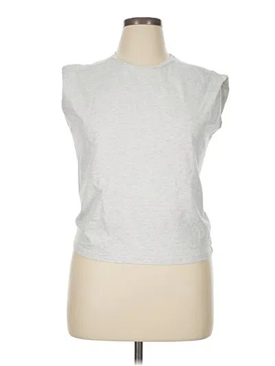 Pre-owned Dazy Sleeveless T-shirt In Silver