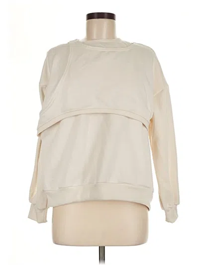 Pre-owned Dazy Sweatshirt In Ivory