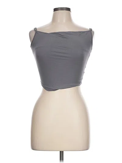 Pre-owned Dazy Tank Top Gray Strapless Neckline Tops