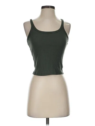 Pre-owned Dazy Tank Top Green Halter Neckline Tops