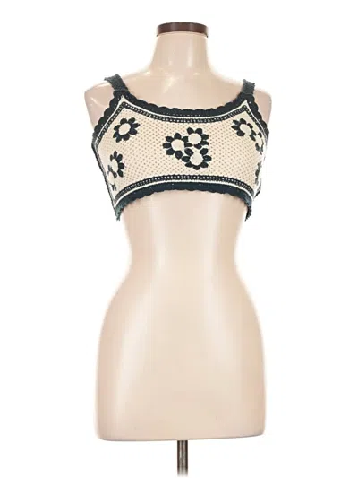 Pre-owned Dazy Tank Top Ivory Strapless Neckline Tops