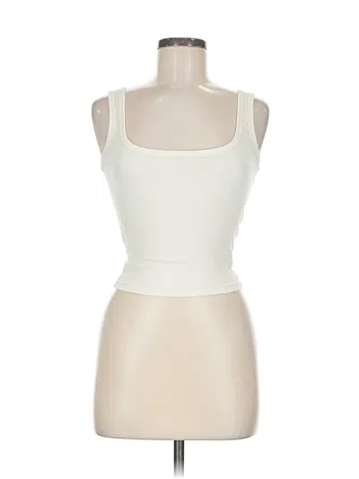 Pre-owned Dazy Tank Top Ivory Strapless Neckline Tops In White