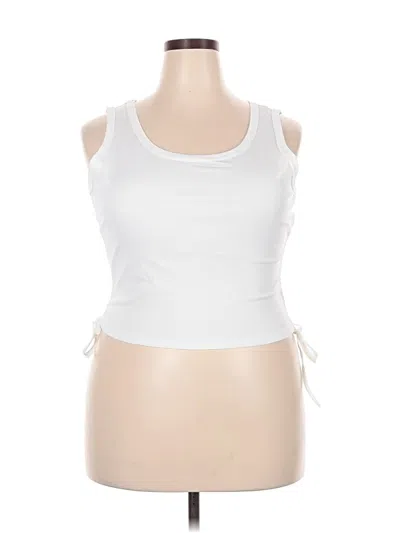 Pre-owned Dazy Tank Top White Strapless Neckline Tops
