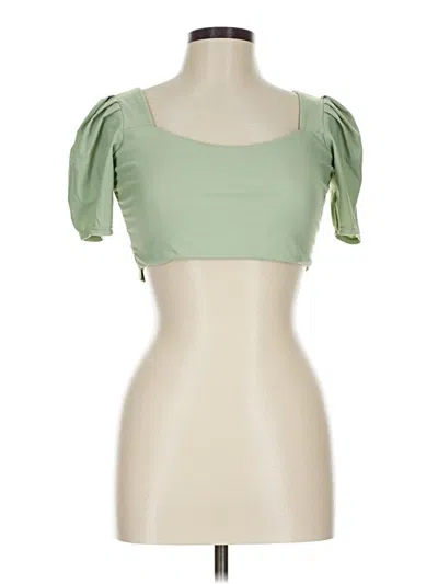 Pre-owned Dazy Tube Top Green Strapless Neckline Tops