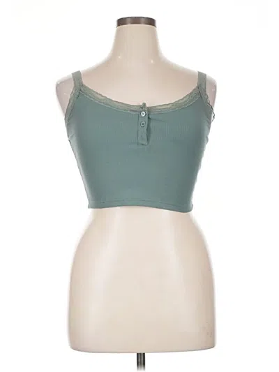 Pre-owned Dazy Tube Top Green Sweetheart Neckline Tops