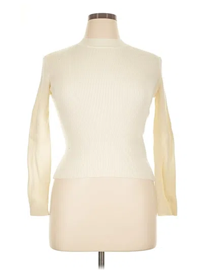 Pre-owned Dazy Turtleneck Sweater In White