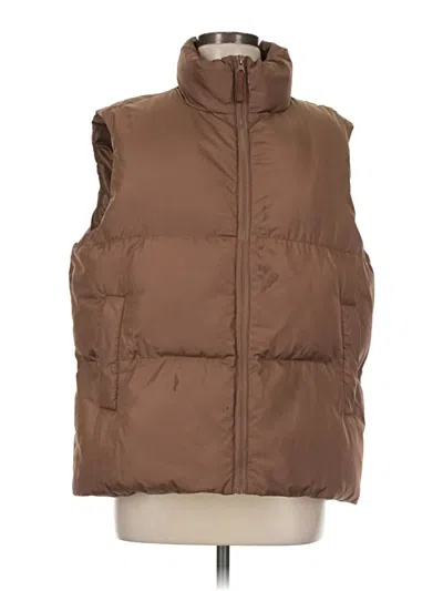 Pre-owned Dazy Vest In Brown