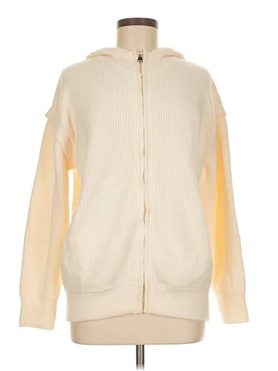 Pre-owned Dazy Zip Up Hoodie In White