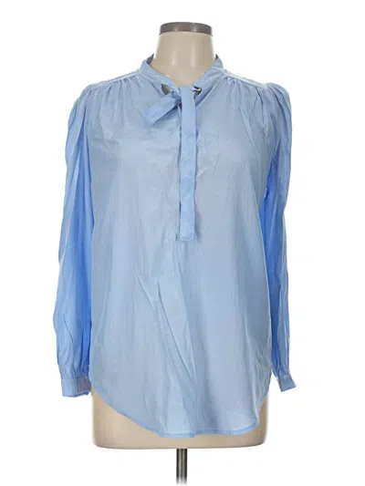 Pre-owned Dazy-less 3/4 Sleeve Blouse In Blue