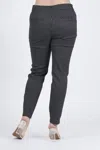 Dazz Plus Size Checker Print Skinny Pants In Black In Black