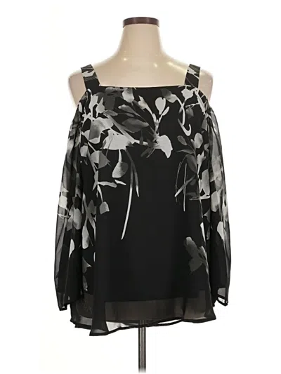 Pre-owned Db Established 1962 3/4 Sleeve Blouse In Black