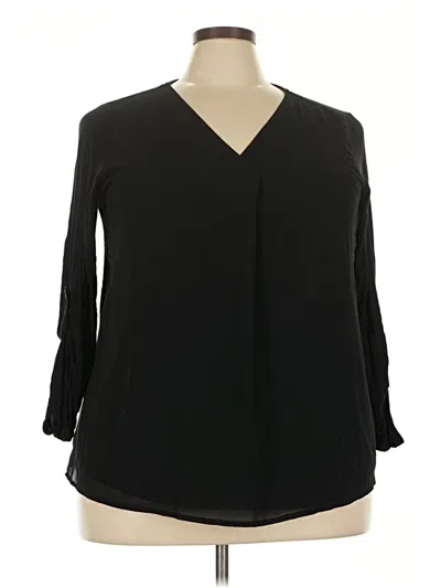 Pre-owned Db Established 1962 3/4 Sleeve Blouse In Black