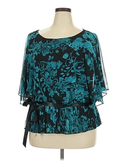 Pre-owned Db Established 1962 3/4 Sleeve Blouse In Blue