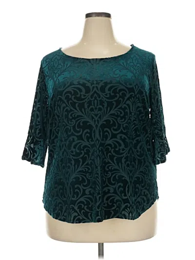 Pre-owned Db Established 1962 3/4 Sleeve Blouse In Teal