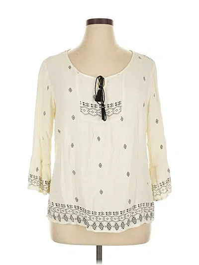 Pre-owned Db Established 1962 3/4 Sleeve Blouse In White