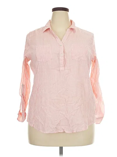 Pre-owned Db Established 1962 3/4 Sleeve Button Down Shirt In Pink